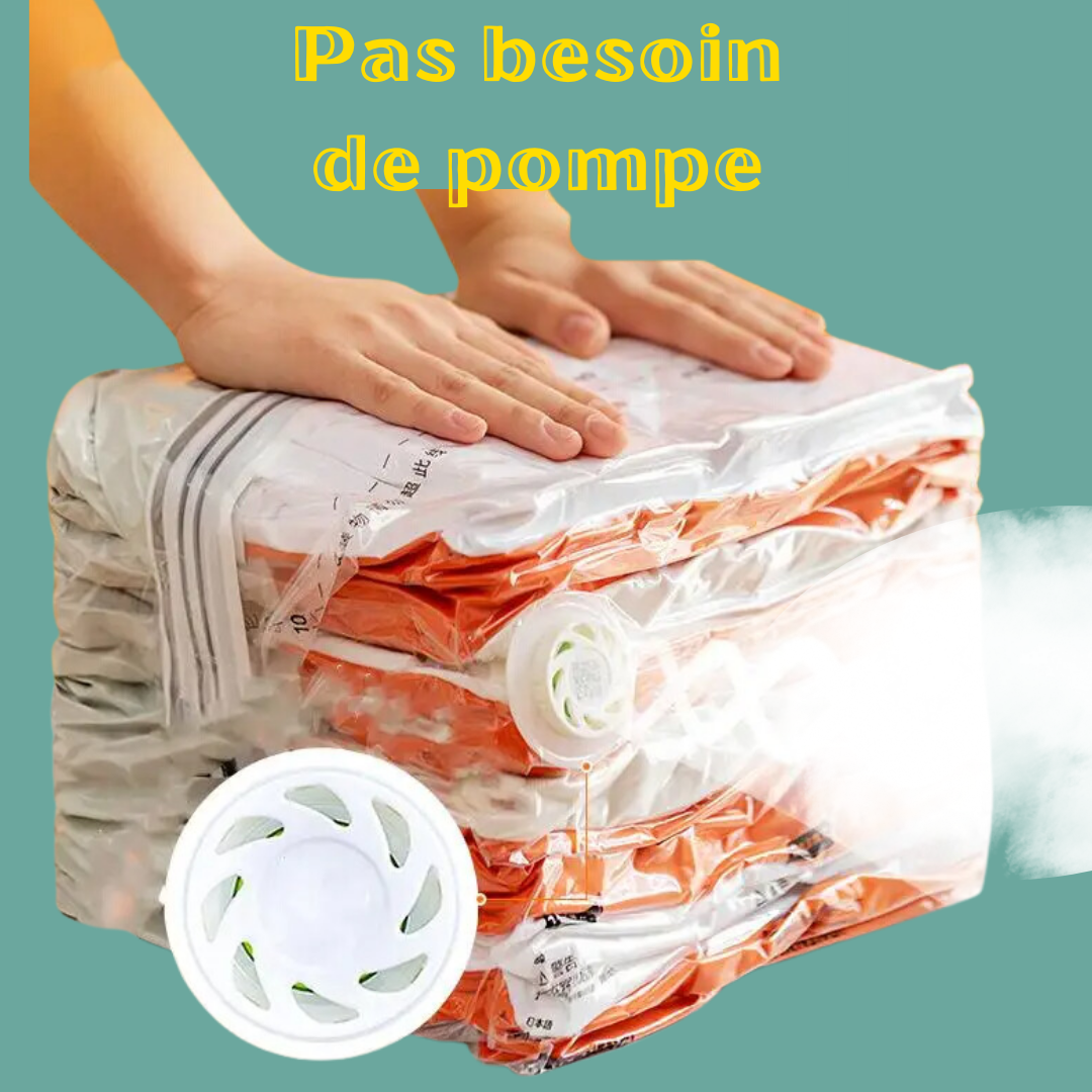 Sacs de rangement cubiques sous vide