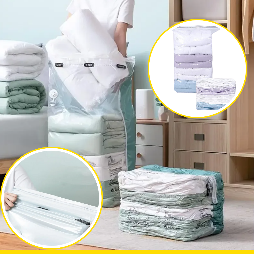 Sacs de rangement cubiques sous vide