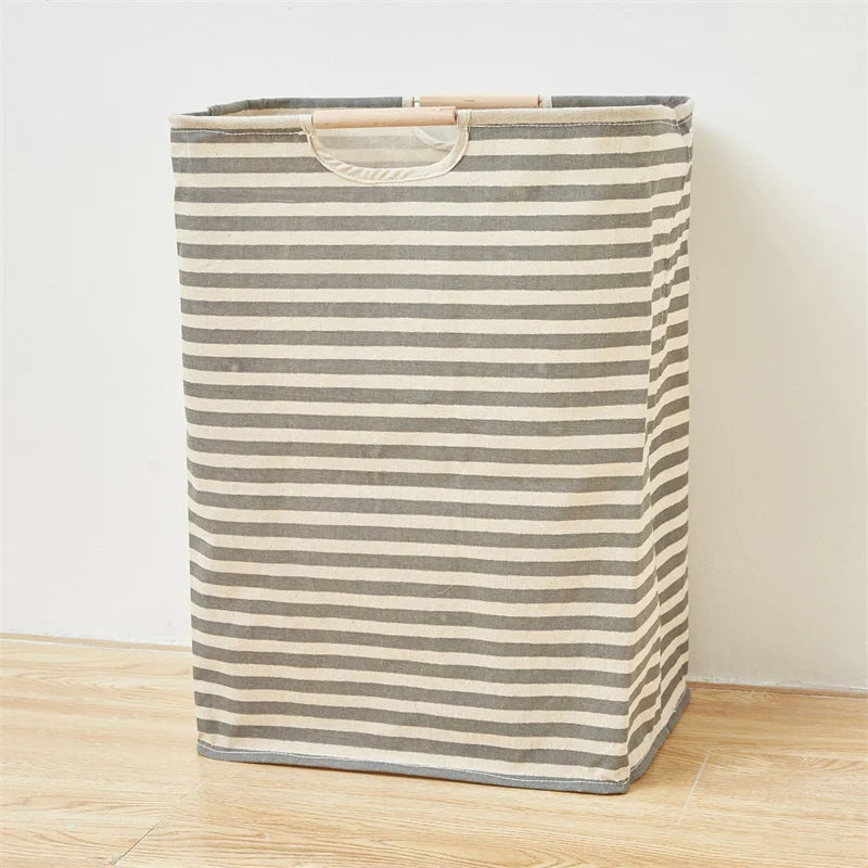Panier-Raye-Gris
